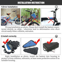 Batteries de vélo électrique de montagne Triangle Battery, 1500W 2000W, haute capacité, batterie de vélo électrique 72V 30Ah 40Ah