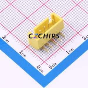 A254E1W1-2H5P12 Wire-to-Board Pin Header Bent Lead Through Hole,P=2.5mm Connector 1x5P 2.5mm Right Angle Insert XHB - Product Image 1