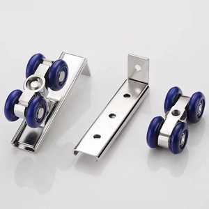 Accessoire de rail de porte coulissante moderne à petite poulie pour portes pliantes, idéal pour cuisine, camping-car, salle de sport, salle à manger, chambre, extérieur et tiroirs, installation facile - Product Image 1