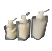 Vente en gros de sacs pochette d'emballage en plastique au design unique pour cosmétiques et soins de la peau avec bec verseur