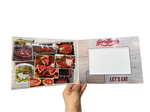 Expositor de Fotos Plegable de Cartón Dorado y Negro 4x6, Hecho a Mano con Logotipo Personalizado, la Elección Perfecta para una Colección de Fotos Preciada - Product Image 1