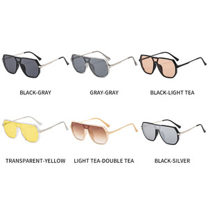 Gafas de sol de piloto polarizadas UV400 Y2K de otoño, novedad transfronteriza, para mujer y hombre, diseño de doble puente exclusivo - Product Image 3