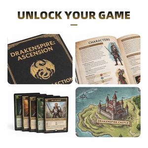 Jeu de société de rôle fantastique immersif : Guide du joueur, cartes de jeu d'aventure à thème, exploration de personnages, stratégie - Product Image 3