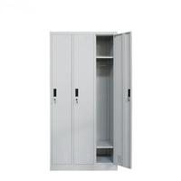 ORPHEUS DY-027 Armoire de rangement métallique portable à 3 portes détachables avec serrure à code, pour salle de sport, appartement, école, bagages, à poser au sol