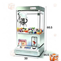 ZDYS Machine à griffes électronique de table, mini, à monnayeur, attrape-jeux en peluche pour distributeurs automatiques de bonbons en magasin, utilisation intérieure 110V