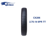 Llantas Personalizables y Disponibles para Moto 2.75-14 CX206 Supermoto, Ruedas de 14 Pulgadas, Neumáticos Tubeless y con Cámara para Motocicleta, Tipo Triciclo