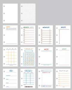 Giấy Ghi Chép Kế Hoạch <span class=keywords><strong>Mini</strong></span> 60 Tờ/Bộ Giấy Chất Kết Dính 3 Vòng Bằng Nhựa Trong Suốt - Product Image 2