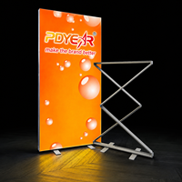 Boîte à lumière LED ultra-fine pliable en PVC avec cadre en aluminium et éclairage périphérique pour affichage en magasin de luxe