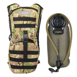 Sac à dos d'hydratation tactique camouflage pour hommes avec poche à eau en TPU léger de 2 l et 3 l avec logo personnalisé - Product Image 1