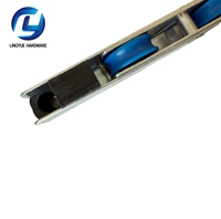 Roues en plastique Upvc Portes et fenêtres 16 larges Rouleau robuste Auto-réglable Double rainure Roue tête carrée