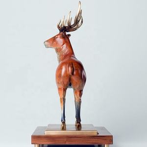 <strong>Holiday</strong> gift decoration indoor bronze <strong>deer</strong> for desk - Product Image 3