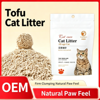 Litière pour chat au tofu à prix d'usine, 100 % écologique, litière naturelle biodégradable, sable original thé vert pêche, vente en gros