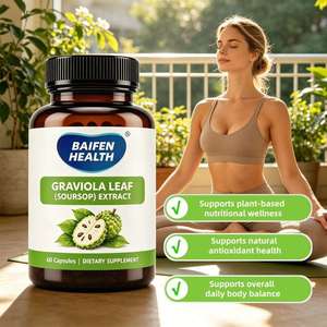 Cápsulas de Extracto de Hoja de Guanábana de Marca Privada OEM ODM, Suplemento Dietético Natural, Refuerzo Inmunológico para Adultos, Antioxidante, Bienestar Corporal - Product Image 1