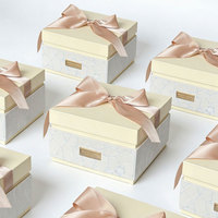 SEEWIN Neues Design Luxuriöse Samt-Geschenkbox mit Goldfolie, Hochzeits-Gastgeschenkbox für Süßigkeiten und Schokolade, Großhandel