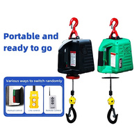Nouvelle mini-grue électrique portable avec treuil à câble, outils de levage, télécommande 220V