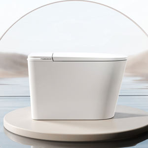 2024 nouvelles idées de produits Intelligent Smart Floor-Mounted Toilette Auto Open Cover Auto Flush Parfumé Air Chaud Séchage Siège Chauffage - Product Image 1