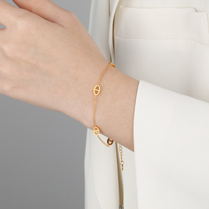 Bracelet extensible <span class=keywords><strong>de</strong></span> luxe léger <span class=keywords><strong>en</strong></span> or 18 carats avec éléments géométriques, polyvalent, <span class=keywords><strong>pour</strong></span> femme, <span class=keywords><strong>vente</strong></span> <span class=keywords><strong>en</strong></span> <span class=keywords><strong>gros</strong></span> - Product Image 2