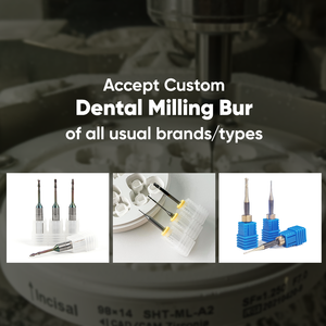 Frese per fresatura in Zirconia da laboratorio dentale in carburo X5 <span class=keywords><strong>Dental</strong></span> <span class=keywords><strong>Plus</strong></span> Pmma Nc fresatura Burs - Product Image 6