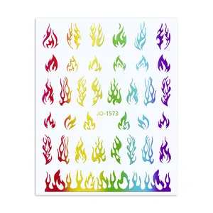 Недавно пламени 12 видов цветов Роскошные Дизайнерские ногтей набор профессиональных пресс для ногтей, для нанесения с помощью клея