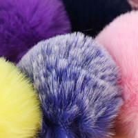 Porte-clés Pompon en Fausse Fourrure Douce de Haute Qualité, Breloque de Sac Colorée et Moelleuse, Accessoire de Mode