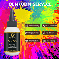 Vente en gros de colle pour cheveux 60ml de marque privée de haute qualité colle pour perruque imperméable adhésif invisible pour dentelle avec stock adéquat