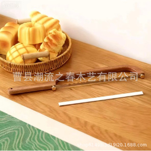 Cuchillo de pan de madera para cortar pan, sierra para cortar pan, herramienta de cocina, cuchillo para tartas, cuchillo de madera dentado para tostadas - Product Image 3