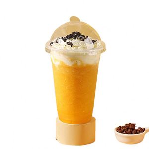 Vasos Desechables de Plástico PET para Café Frío con Logotipo Personalizado CJF, de 10 a 32 oz, con Tapas, Impresión por Transferencia de Calor, Muestra Gratuita, Embalaje en Caja de Papel - Product Image 5