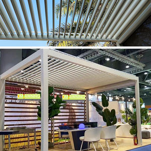 Pérgola eléctrica LED <span class=keywords><strong>de</strong></span> <span class=keywords><strong>techo</strong></span> <span class=keywords><strong>de</strong></span> aluminio <span class=keywords><strong>para</strong></span> exteriores, pérgola <span class=keywords><strong>de</strong></span> hoja <span class=keywords><strong>de</strong></span> persiana <span class=keywords><strong>de</strong></span> aluminio - Product Image 4