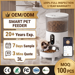 Comedero Inteligente para Mascotas 3L Modern Love, de Plástico, con Doble Cámara, Resistente al Agua, OEM, Etiqueta Privada, Logotipo Personalizado, Embalaje Personalizado, Compatible con Aplicaciones, UE/EE. UU. - Product Image 1