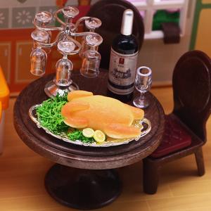 نموذج مصغر لرف كؤوس النبيذ من سبائك الألمنيوم، إكسسوارات لمشهد مصغر جاهز للتركيب - Product Image 4