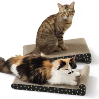 Griffoir et lit de repos 2-en-1 horizontal pour chats d'intérieur, fabrication OEM