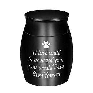 Customized Modern Stainless Steel Bottle-Shaped Durable Animal Memorial <strong>Urn</strong> for Loved Dog <strong>Cat</strong> Cremation Ashes Funeral Supplies - Product Image 1