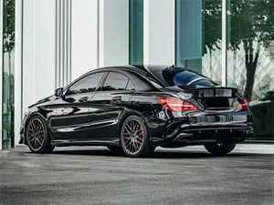 Venta al por mayor de fábrica para Mercedes <span class=keywords><strong>CLA</strong></span> <span class=keywords><strong>clase</strong></span> W117 2013-2018 Kits de carrocería actualización a CLA45 AMG estilo parachoques de coche PP estiramiento facial de alta calidad - Product Image 4