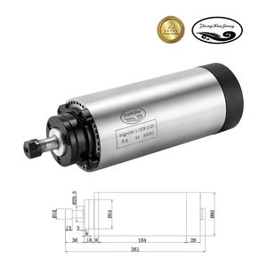 มอเตอร์สปินเดิล80มม. ER11 1.5KW Zhong Hua Jiang พร้อมแบริ่งเหล็กเกรดสูงสำหรับการเจาะและแกะสลัก CNC - Product Image 2