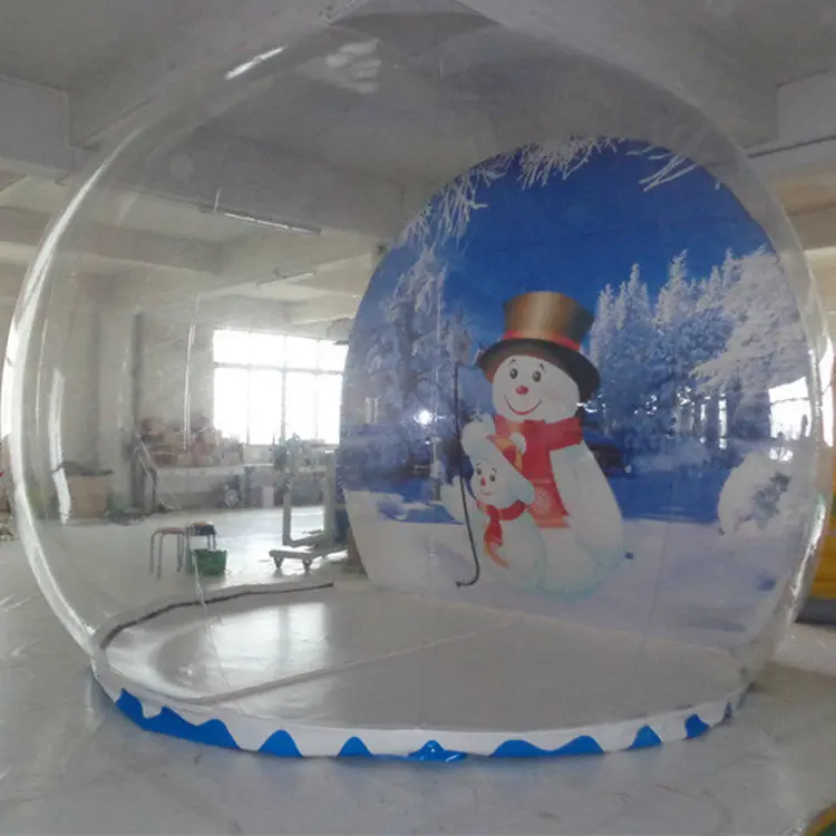 Большой Рождественский уличный надувной снежный шар для продажи 5 м