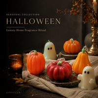Bougie parfumée citrouille d'Halloween, décoration d'automne pour la maison, cadeau, forme de fruit décorative, faite à la main, écologique, parfum personnalisé, OEM, marque privée