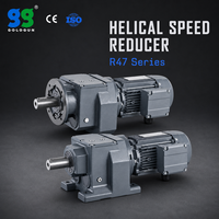 Réducteur hélicoïdal à dents dures GOLDGUN R47, 0,37 kW à 3 kW, moteur à haute vitesse de charge pour l'industrie des équipements mécaniques