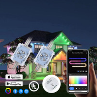 Luz LED de Píxeles a Prueba de Agua IP68 de Nuevo Diseño, Luz Navideña Permanente para Exteriores, UCS2904, 3 LED RGBW, Garantía de 5 Años, Inalámbrica