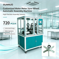 Machine d'assemblage de roues à aubes pour compteurs d'eau à haute efficacité, avec commande PLC, fonctionnement automatique, contrôle du moteur et inspection visuelle (720)