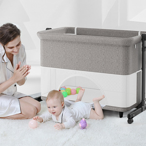 Cuna Portátil Plegable 3 en 1 con Juguetes, Cuna Colecho para Recién Nacidos de 0 a 36 Meses, Corralito y Cama Grande Adaptable - Product Image 2