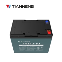 Batterie au plomb-acide rechargeable à décharge profonde Tianneng TNE 12-52, 12V 52Ah, pour véhicules électriques