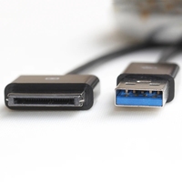 Adaptateur de câble de données de chargeur USB 3.0 40 broches Transmission de signal stable Asus Eee Pad TransFormer TF101 TF201 TF300 Charge de tablette
