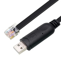 Kabel Serial USB ke RJ12 6P6C untuk Pemrograman PLC RS232 dengan Chip Ftdi Ft232rl