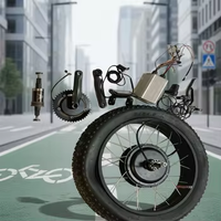 Vente flash, kit de conversion de vélo électrique de haute qualité EN15194 CE/EMC approuvé, 24 pouces, 1000 W, pour vélo à pneus larges/vélo de neige