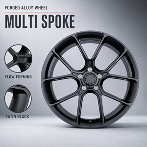 Jantes en alliage forgé 20 21 pouces multi-rayons noir satiné Flow Forming 5x130 pour Porsche Cayenne VW Touareg Audi Q7 - Product Image 1