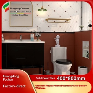 Azulejos de Pared de Cerámica Mate Morandi Franceses de 400x800 para Cocina y Baño, Color Caramelo Sólido, Azulejos Medianos, Venta al Por Mayor - Product Image 4