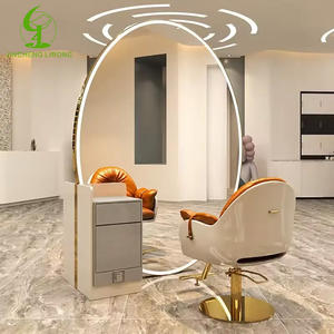Jincheng Styling güzellik aynası Salon mobilya berber dükkanı ayna istasyonu kuaför soyunma kuaför ayna ile Modern 2 adet - Product Image 6