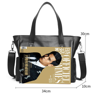 Men's Handbag Top Grain Cowhide Large Capacity Business Shoulder <b>Bag</b> Crossbody Tote <b>Bag</b> Solid Color Leisure Travel - Product Image 3
