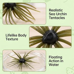 เหยื่อปลอมรูปเม่นทะเลแบบลอยน้ำ เหยื่อปลอมเม่นทะเลแบบนิ่ม TPE - Product Image 3