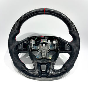 Volant en Cuir et Fibre de Carbone de Couleur Vive pour Renault <span class=keywords><strong>Megane</strong></span> RS <span class=keywords><strong>Megane</strong></span> 3 <span class=keywords><strong>Megane</strong></span> <span class=keywords><strong>4</strong></span> Finition Mate, Vente Chaude d'Usine - Product Image 1